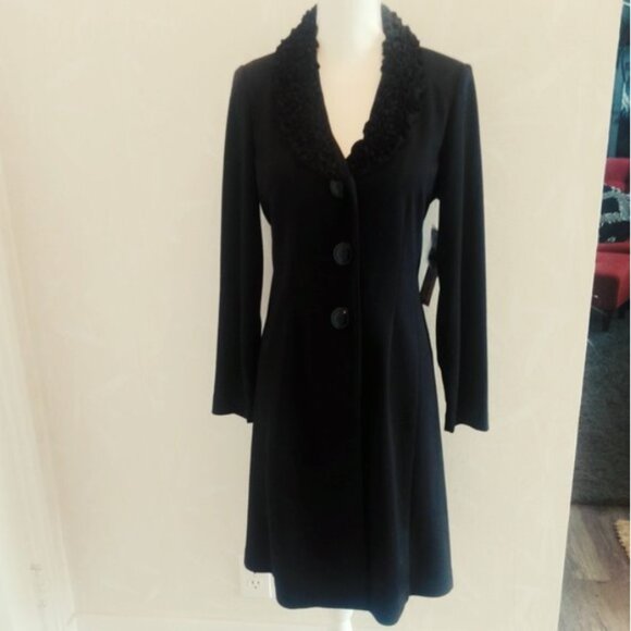 Vintage-Inspired Black 2-Piece Dress & Jacket Set (Size 10) - Picture 2 of 6
